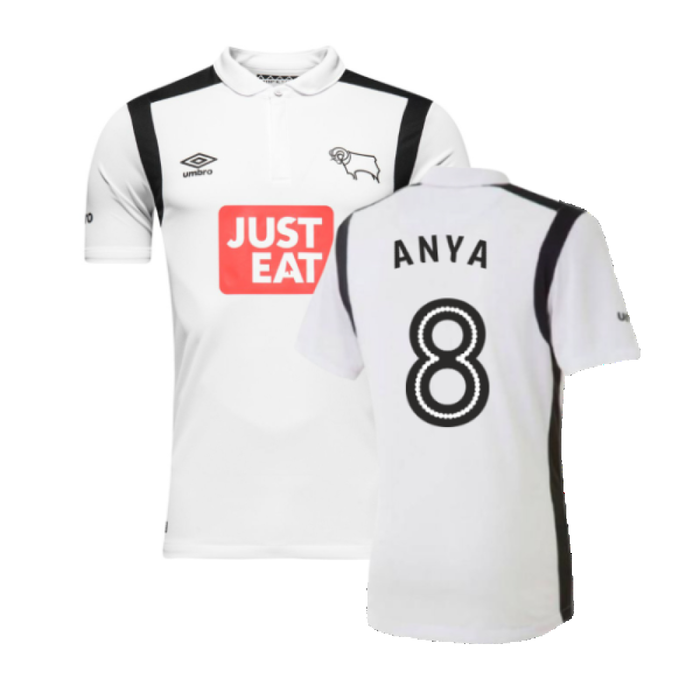 Derby County 2016-17 Home Shirt (S) (ANYA 8) (Mint)