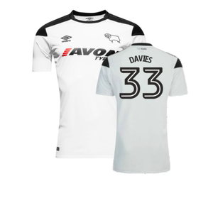 Derby County 2017-18 Home Shirt (S) (Very Good) (Davies 33)_0