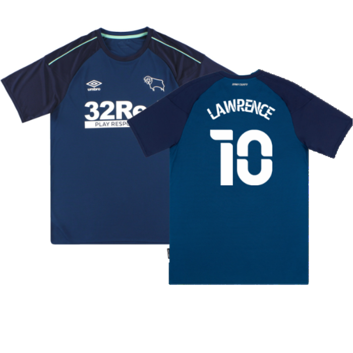 Derby County 2020-21 Away Shirt (L) (Mint) (Lawrence 10)