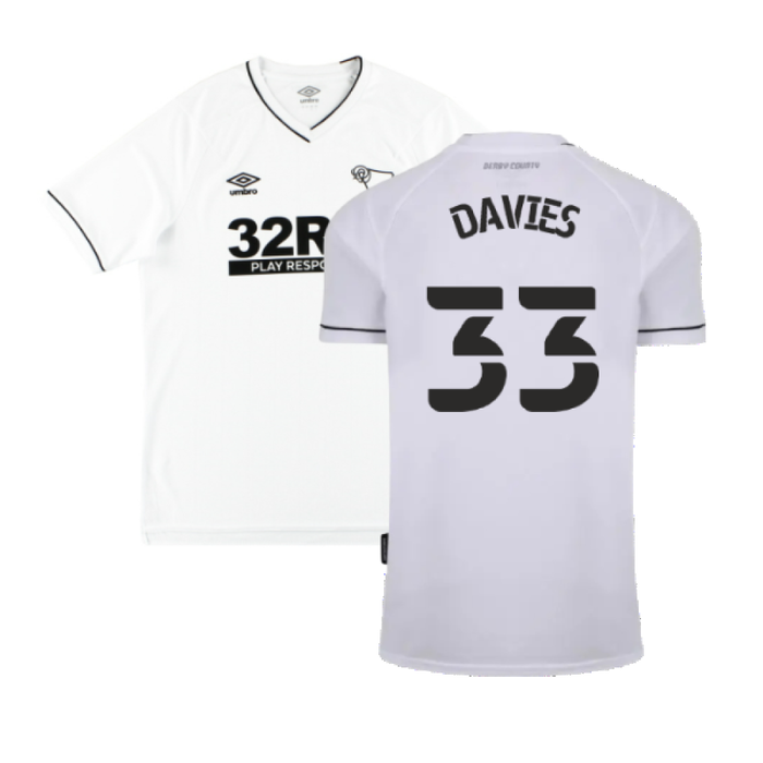 Derby County 2020-21 Home Shirt (L) (Excellent) (Davies 33)