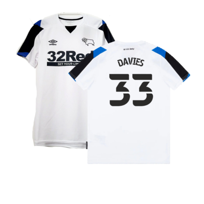 Derby County 2021-22 Home Shirt (S) (Excellent) (Davies 33)