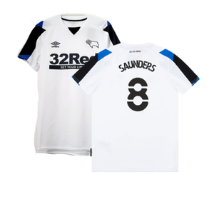 Derby County 2021-22 Home Shirt (XXL) (Mint) (Saunders 8)_0