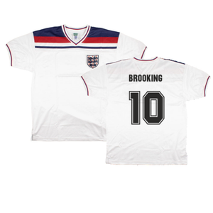 England 1980-82 Score Draw Replica Home Shirt (XL) (Good) (Brooking 10)_0