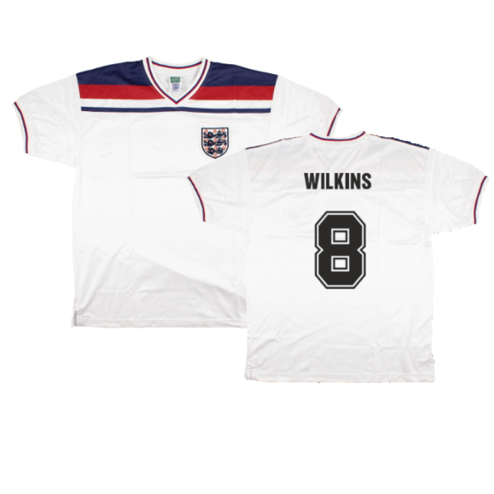 England 1980-82 Score Draw Replica Home Shirt (XL) (Excellent) (Wilkins 8)_0