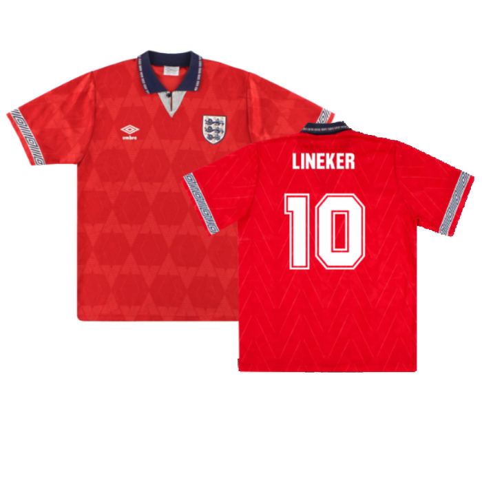 England 1990-92 Away Shirt (Excellent) (Lineker 10)