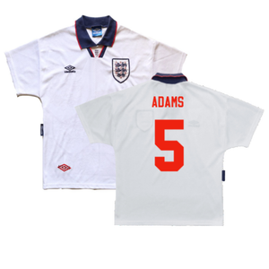 England 1993-1995 Home Shirt (L) (Excellent) (Adams 5)_0