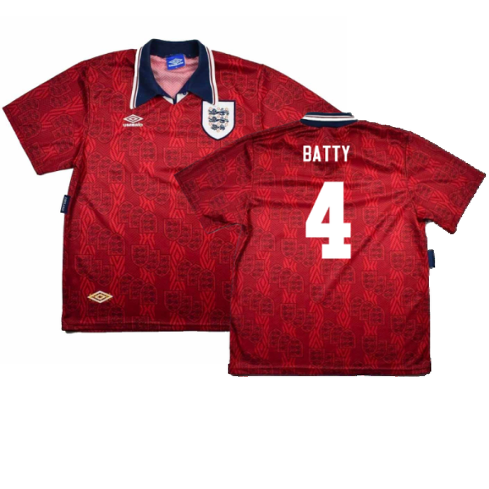 England 1993-95 Away Shirt (L) (Mint) (Batty 4)