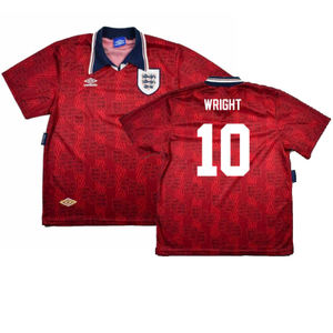 England 1993-95 Away Shirt (Very Good) (Wright 10)_0