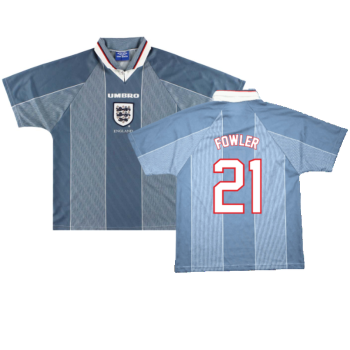 England 1995-96 Away Shirt (L) (Excellent) (Fowler 21)