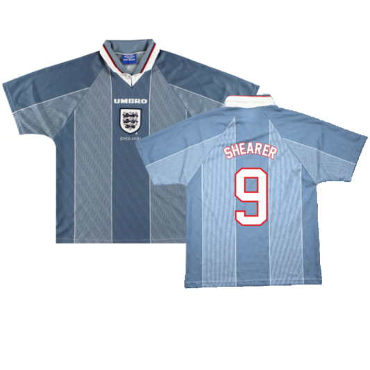 England 1995-96 Away Shirt (L) (Excellent) (SHEARER 9)_0