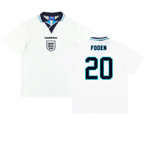 England 1995-97 Home Shirt (XXL) (Fair) (Foden 20)_0