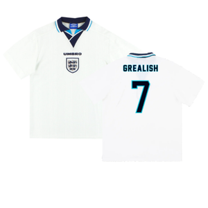 England 1995-97 Home Shirt (Excellent) (Grealish 7)_0