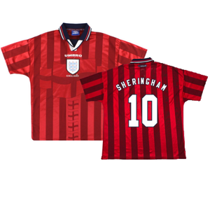 England 1997-99 Away Shirt (XL) (Very Good) (SHERINGHAM 10)_0