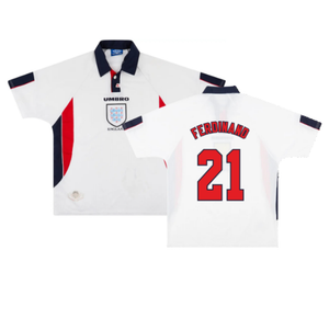 England 1997-99 Home Shirt (XL) (Excellent) (FERDINAND 21)_0