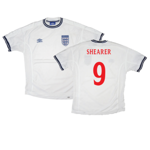 England 1999-01 Home Shirt (L) (Very Good) (Shearer 9)_0