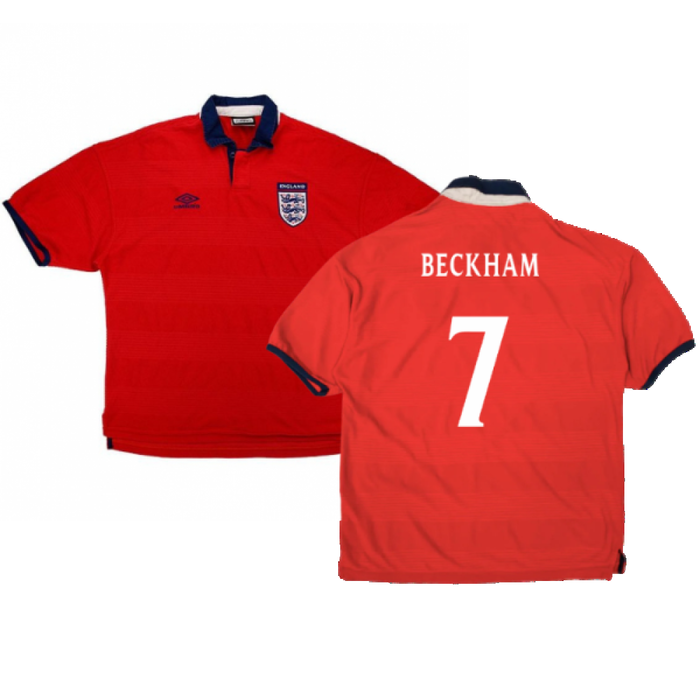 England 2000-01 Away Shirt (XL) (Very Good) (Beckham 7)