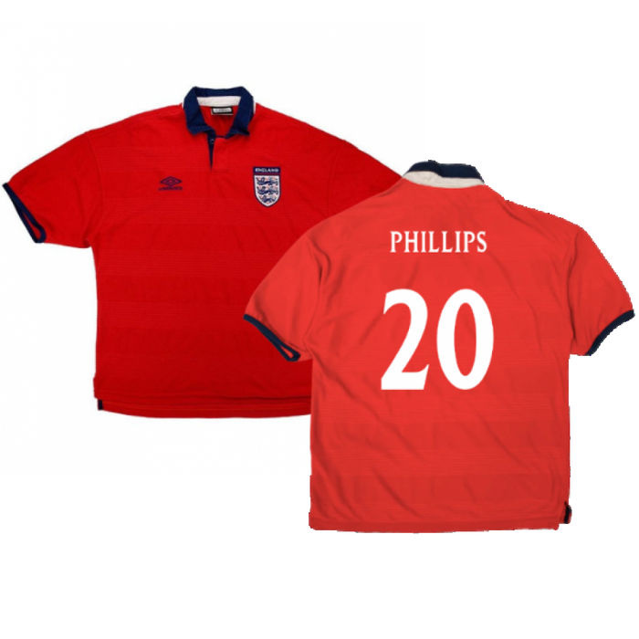 England 2000-01 Away Shirt (XL) (Very Good) (Phillips 20)