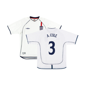 England 2001-03 Home Shirt (Fair) (A. Cole 3)_0