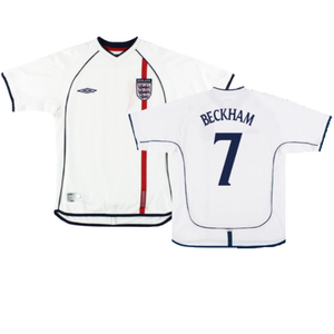 England 2001-03 Home Shirt (XL) (Good) (Beckham 7)_0