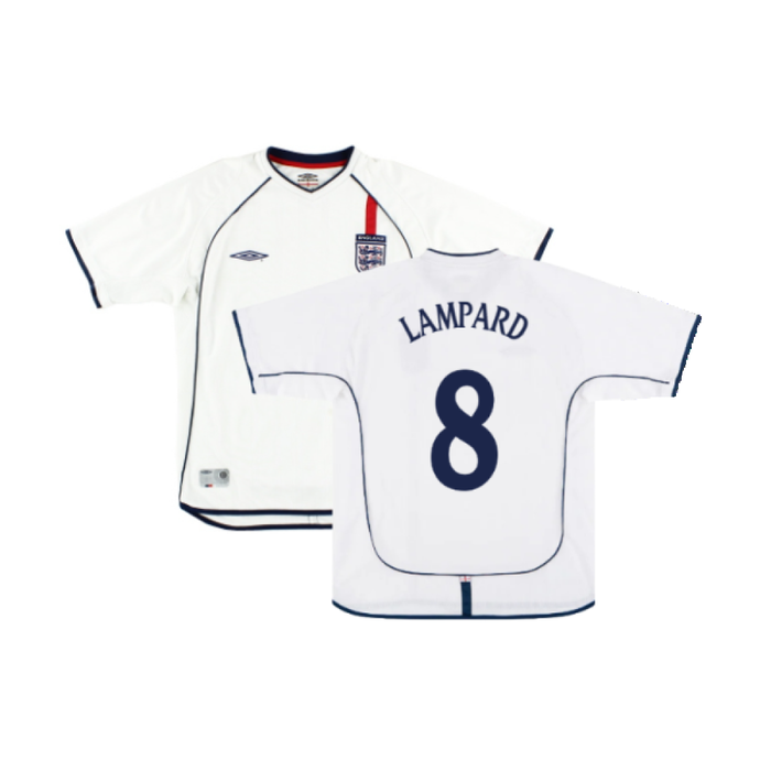 England 2001-03 Home Shirt (Good) (LAMPARD 8)