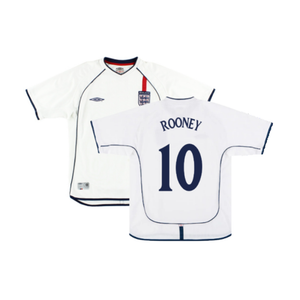 England 2001-03 Home Shirt (Good) (ROONEY 10)_0