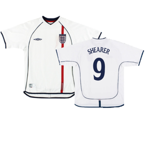 England 2001-03 Home Shirt (M) (Very Good) (SHEARER 9)_0