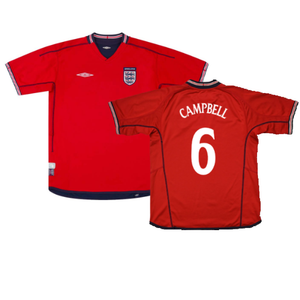 England 2002-04 Away Shirt (XL) (Very Good) (Campbell 6)_0