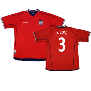 England 2002-04 Away Shirt (2XL) (Very Good) (A. Cole 3)_0