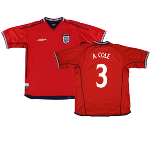 England 2002-04 Away Shirt (XXL) (Very Good) (A. Cole 3)_0