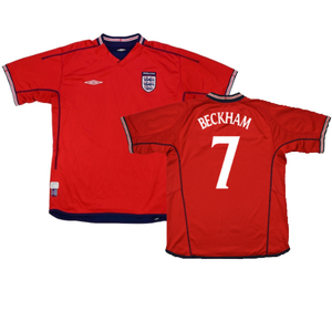 England 2002-04 Away Shirt (M) (Excellent) (Beckham 7)_0