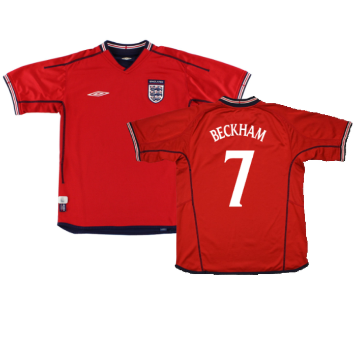 England 2002-04 Away Shirt (Very Good) (Beckham 7)