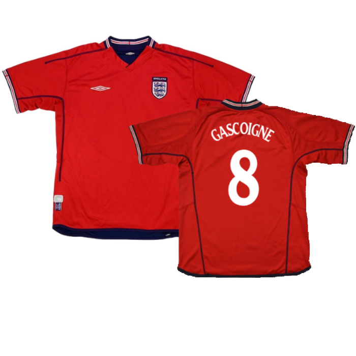 England 2002-04 Away Shirt (XL Boys 13) (Excellent) (GASCOIGNE 8)