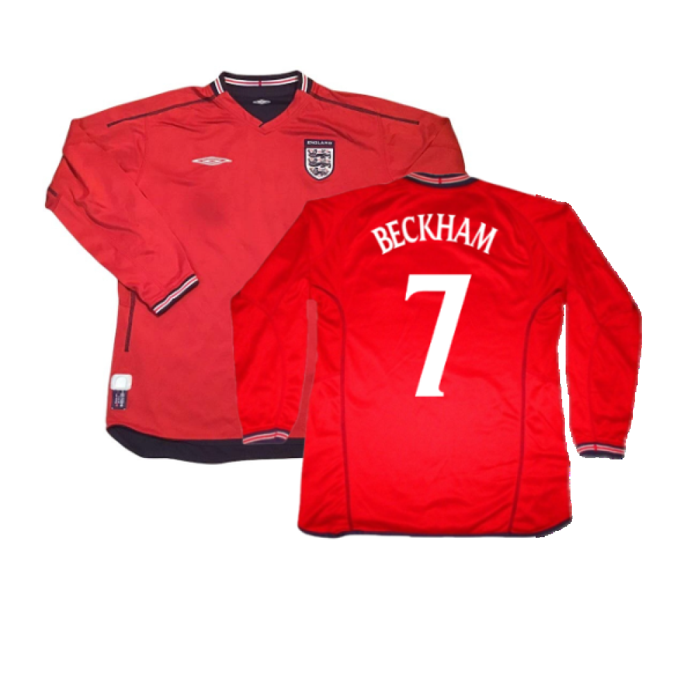 England 2002-04 Away Shirt LS (L) (Excellent) (Beckham