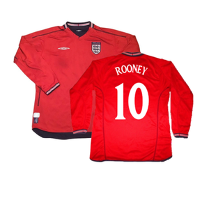 England 2002-04 Away Shirt LS (L) (Excellent) (ROONEY 10)_0