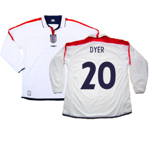 England 2003-05 Home L/S Shirt (M) (Excellent) (Dyer 20)_0