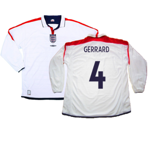 England 2003-05 Home L/S (M) (Excellent) (Gerrard 4)_0