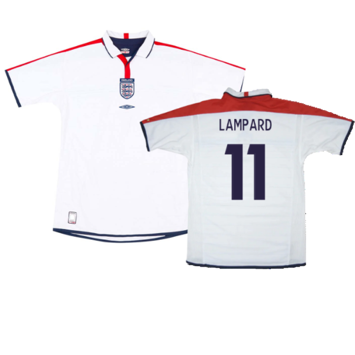 England 2003-05 Home Shirt (XL) (Very Good) (Lampard 11)