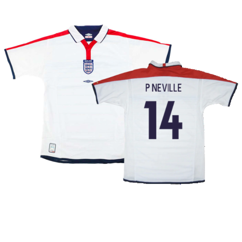 England 2003-05 Home (Excellent) (P Neville 14)_0