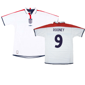 England 2003-05 Home Shirt (XL) (Very Good) (Rooney 9)_0