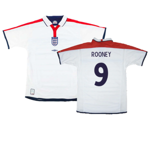England 2003-05 Home Shirt (XL) (Very Good) (Rooney 9)_0