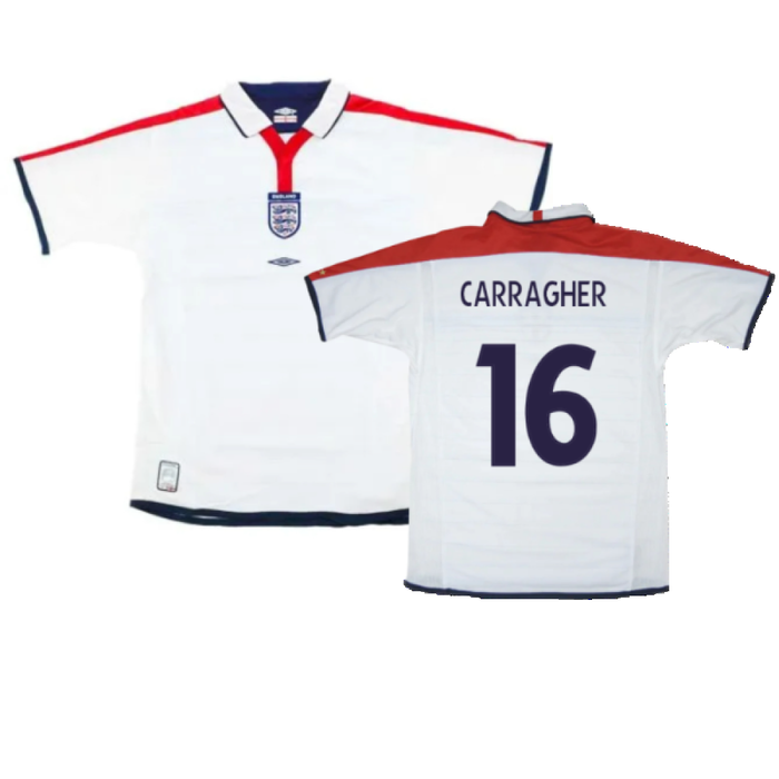 England 2003-05 Home Shirt (Excellent) (Carragher 16)