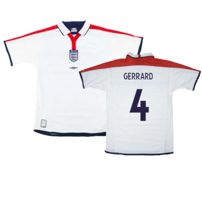 England 2003-05 Home Shirt (Good) (Gerrard 4)