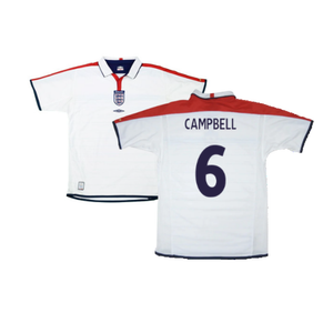 England 2004-05 Home Shirt (Good) (Campbell 6)_0