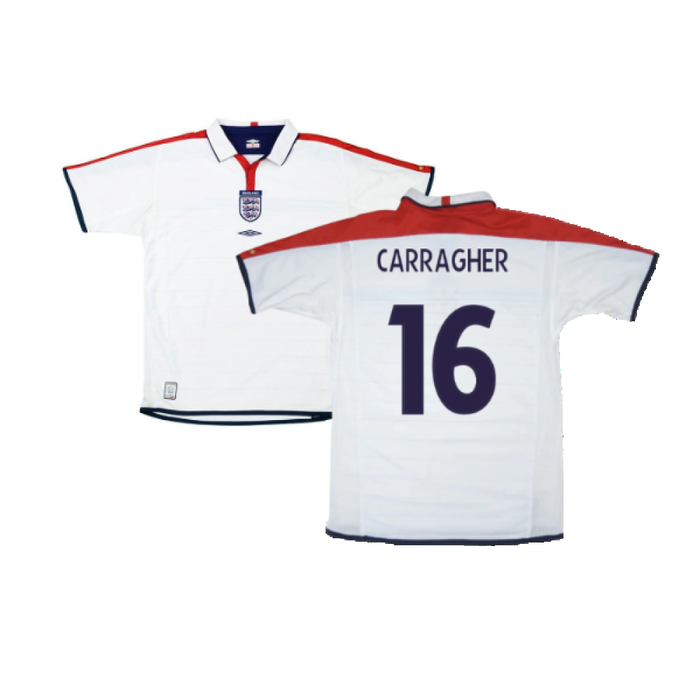 England 2003-05 Home Shirt (L) (Excellent) (Carragher 16)