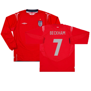 England 2004-06 Away L/S (L) (Excellent) (Beckham 7)_0