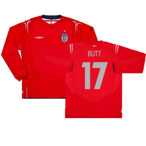 England 2004-06 Long Sleeve Away Shirt (L) (Excellent) (Butt 17)_0