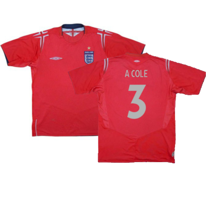 England 2004-2006 Away Shirt (Excellent) (A Cole 3)