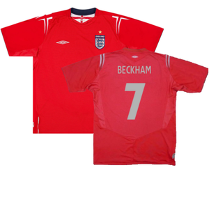 England 2004-06 Away Shirt (XL Boys) (Very Good) (Beckham 7)_0