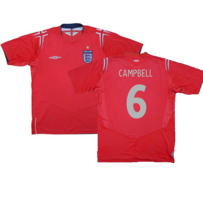 England 2004-2006 Away Shirt (Excellent) (Campbell 6)