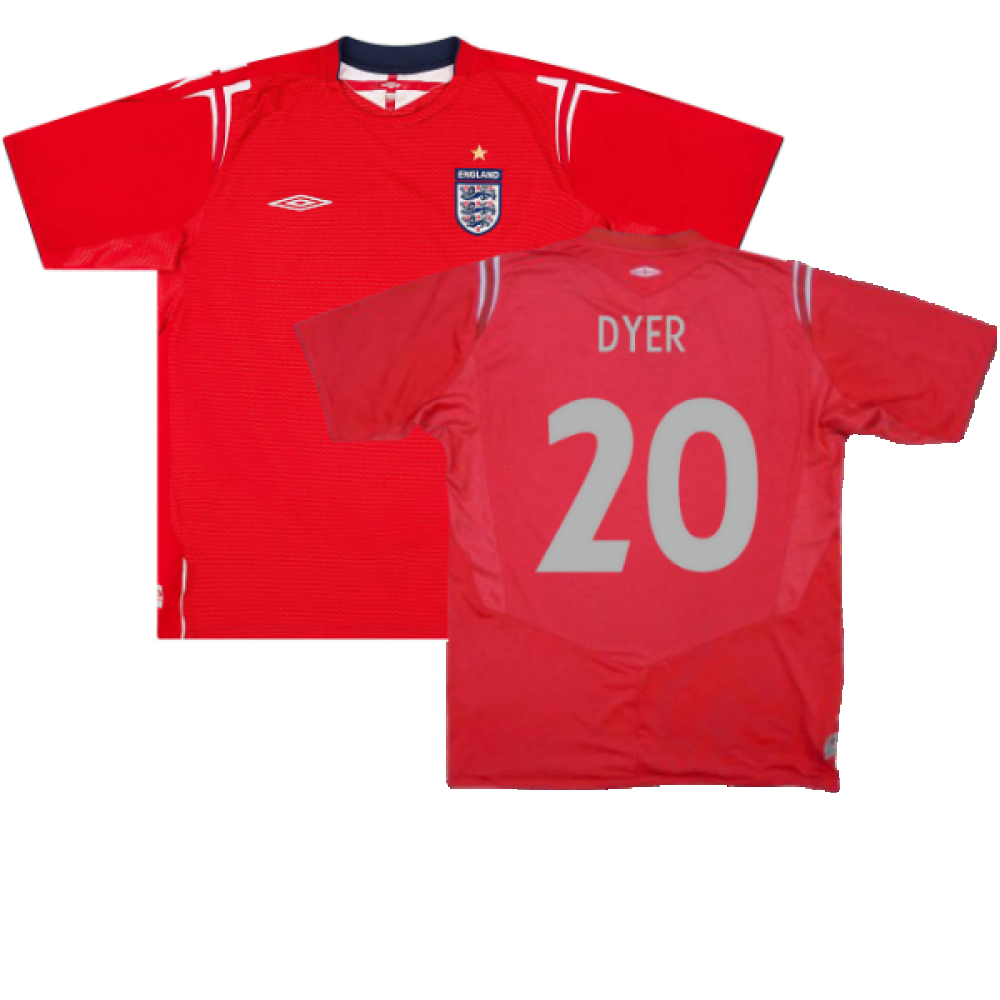 England 2004-06 Away Shirt (XL Boys) (Very Good) (Dyer 20)_0